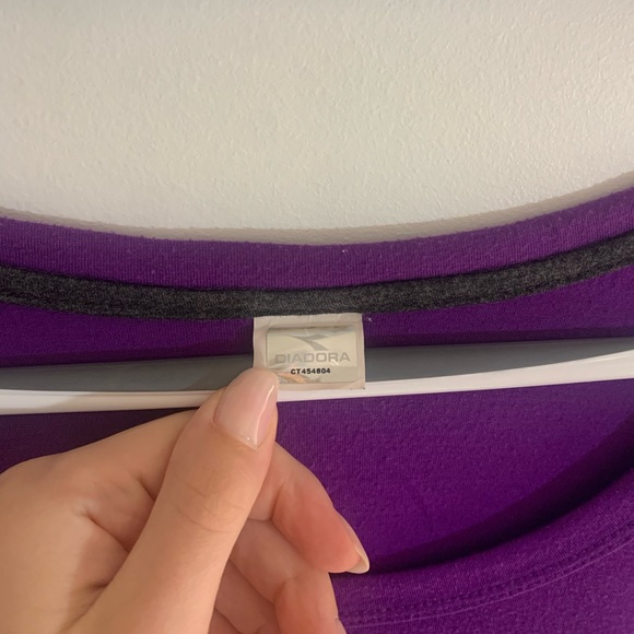 Diadora Athletic Tee - Purple XS - Picture 5 of 6